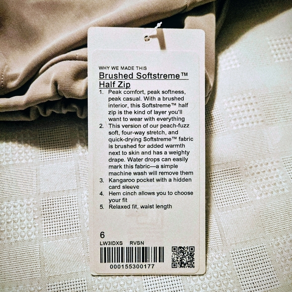 NEW Lululemon Brushed Softstreme Half-zio - Picture 2 of 5